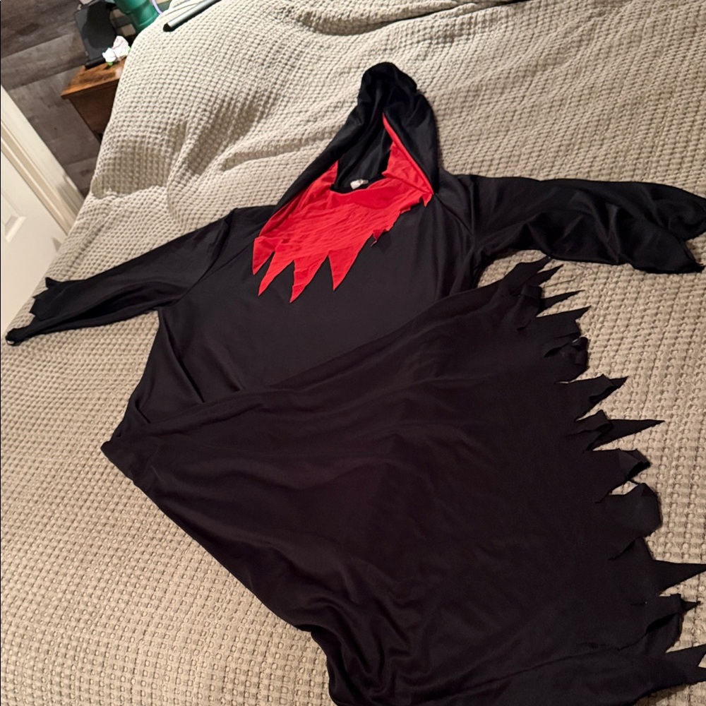 Adult scary black cloak costume